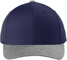 Load image into Gallery viewer, {"position": "front center", "transparent": true, "color": "true navy/ grey heather"}
